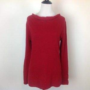 Saffron Cashmere Sweater Red Womens Medium